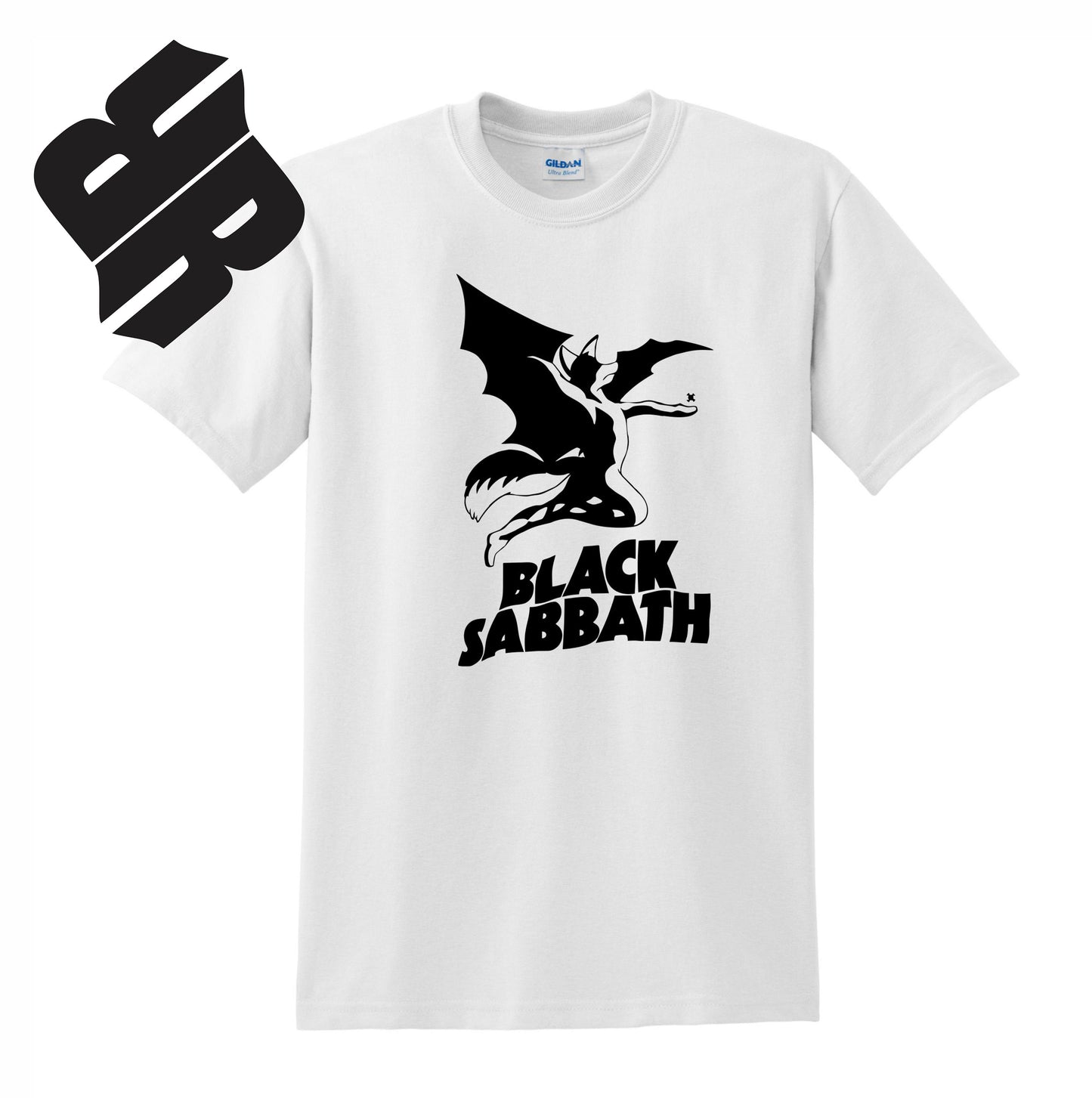 Radical Band Men's Shirts - Black Sabbath (White) - MYSTYLEMYCLOTHING