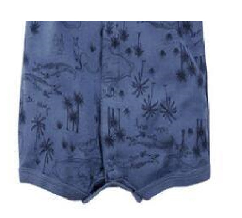 Carter's Snap-Up Cotton Romper - Blue - MYSTYLEMYCLOTHING