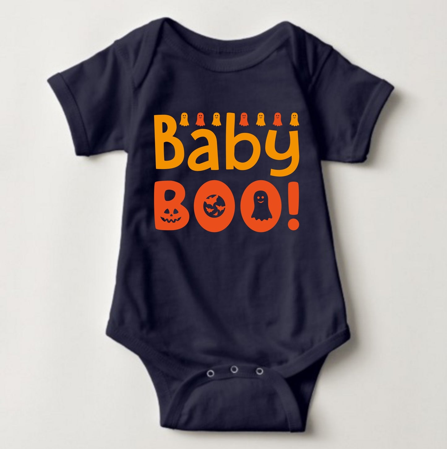 Baby Halloween Onesies - Baby Boo Colored - MYSTYLEMYCLOTHING