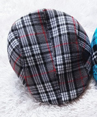 Kids Checkered Retro Boy Golf Beret, Flat Cap, Palos Hat - MYSTYLEMYCLOTHING