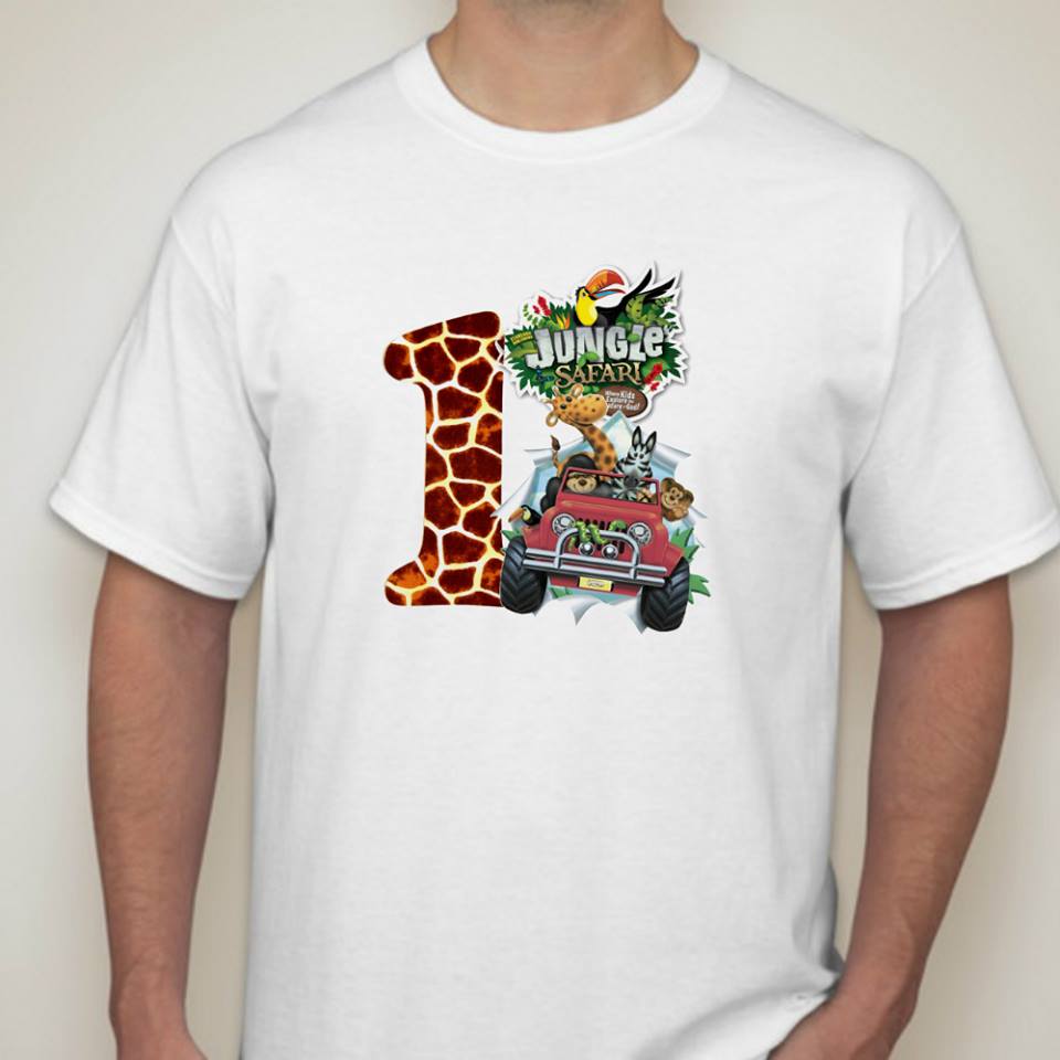 Custom Birthday Family Set Shirt - Jungle Safari - MYSTYLEMYCLOTHING
