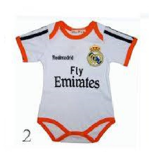 Baby Romper Baby World Cup Soccer Uniform Romper - Real Madrid - MYSTYLEMYCLOTHING