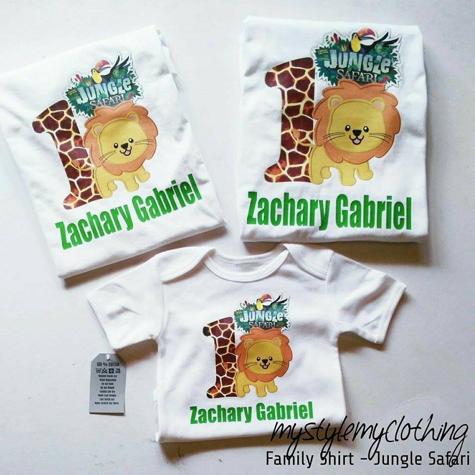 Family Set Shirt - Jungle Safari Lion - MYSTYLEMYCLOTHING