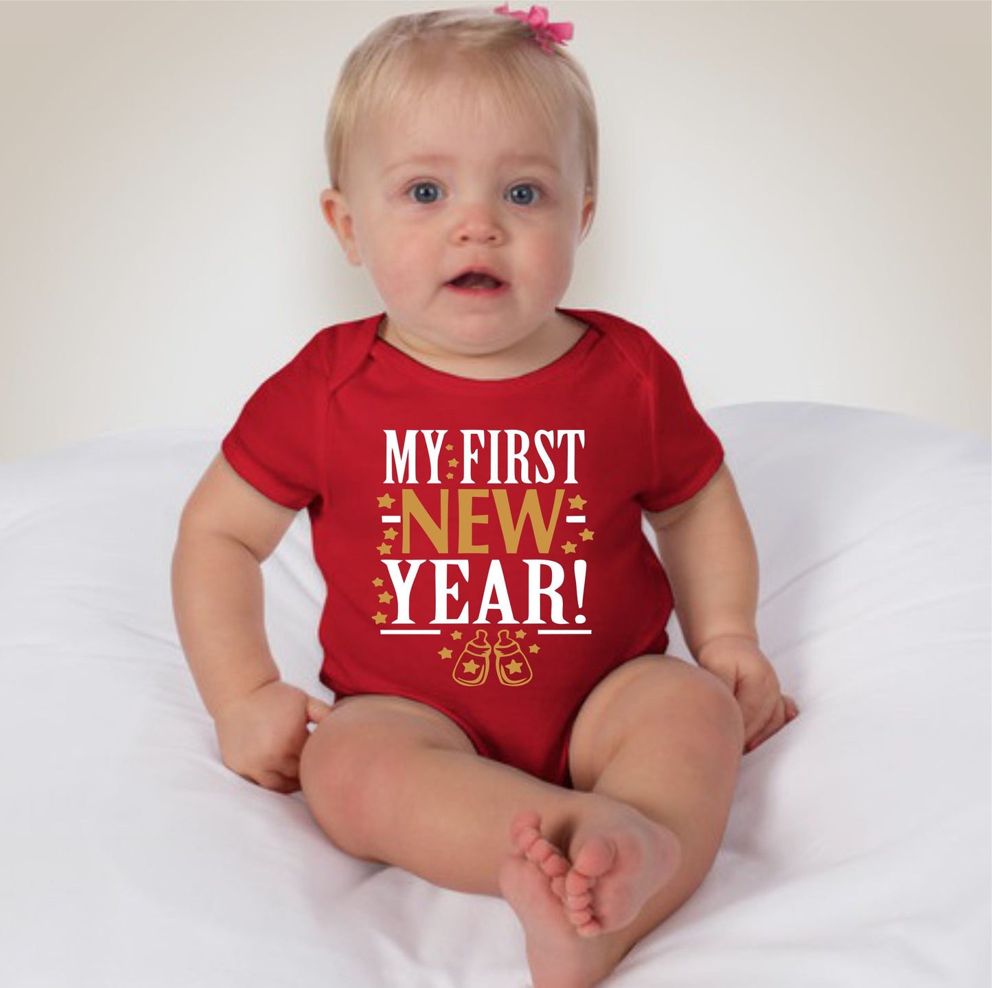 Baby New Year Holiday Onesies - My 1st New Year