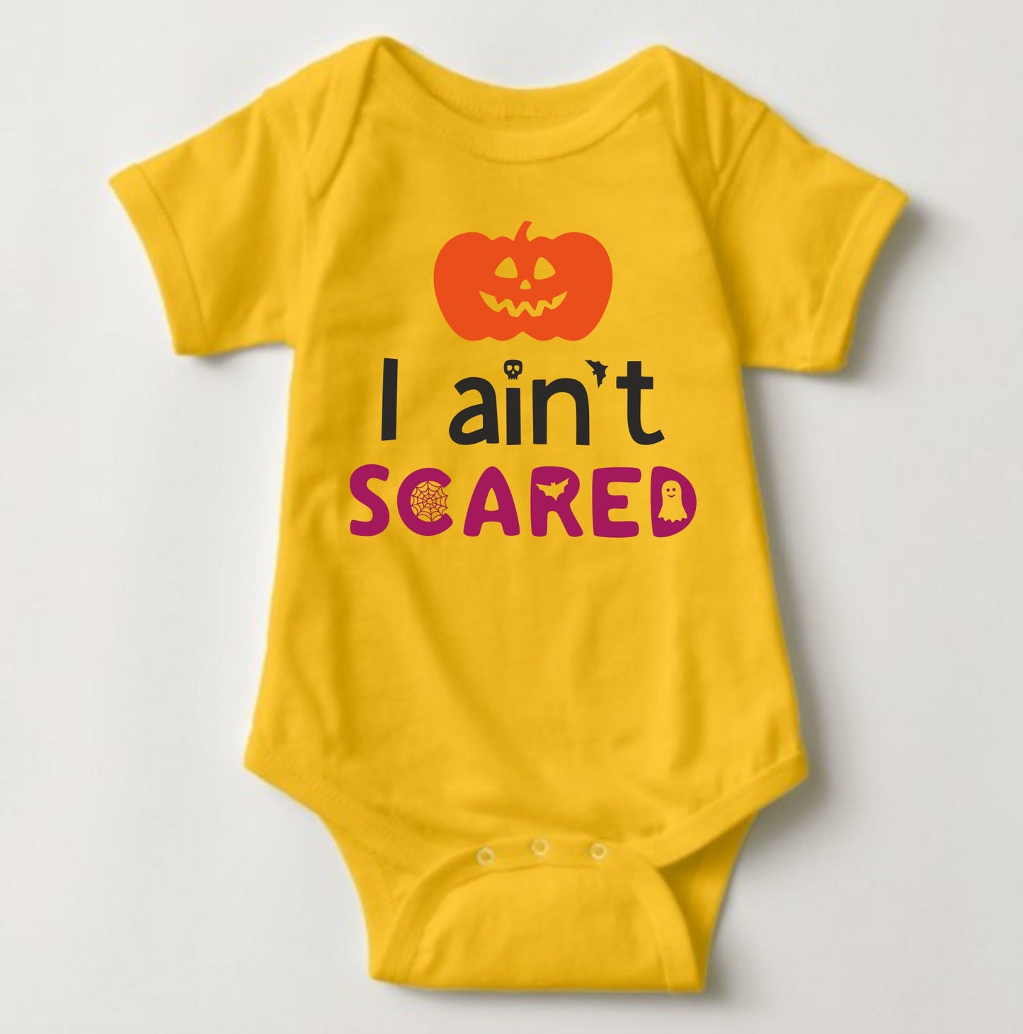 Baby Halloween Onesies - I Aint Scared Colored - MYSTYLEMYCLOTHING