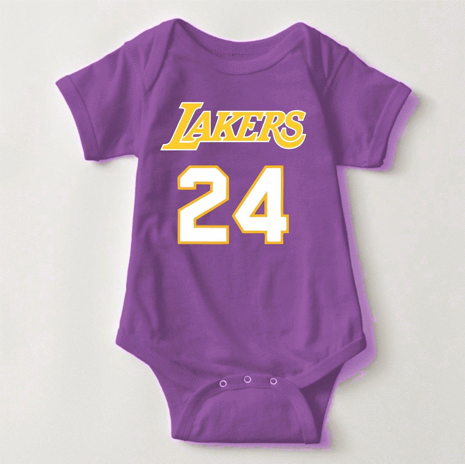 Baby Basketball Jersey Onesies- Lakers Kobe 24
