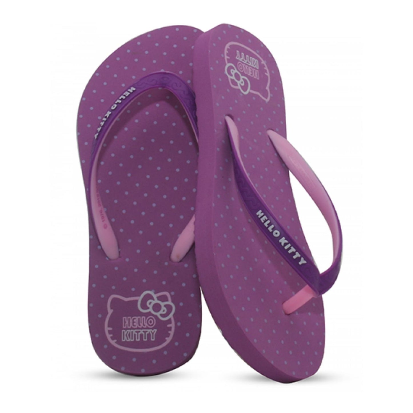 Banana Peel Girls Slippers Kids Glitzy Cat - Violet Haze