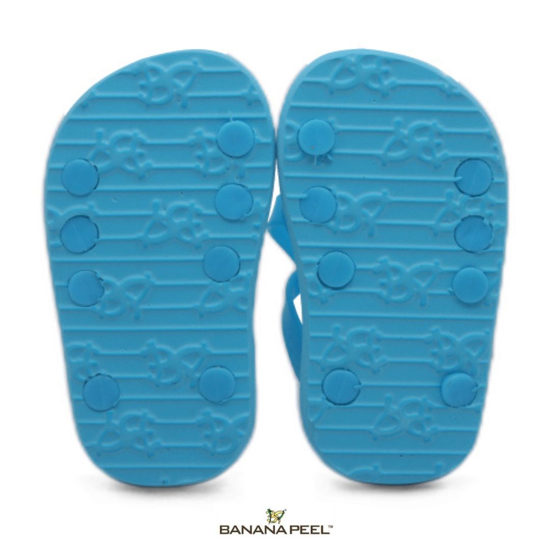 Banana Peel Slippers for Toddlers - DishyMoppet Cerulean