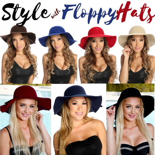 Happy Floppy Girls Hats - MYSTYLEMYCLOTHING