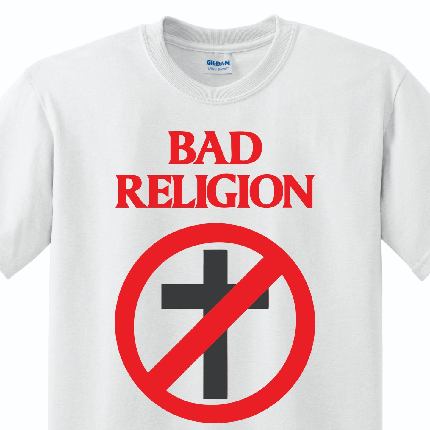 Radical Band Men's Shirts - Bad Religion (White) - MYSTYLEMYCLOTHING