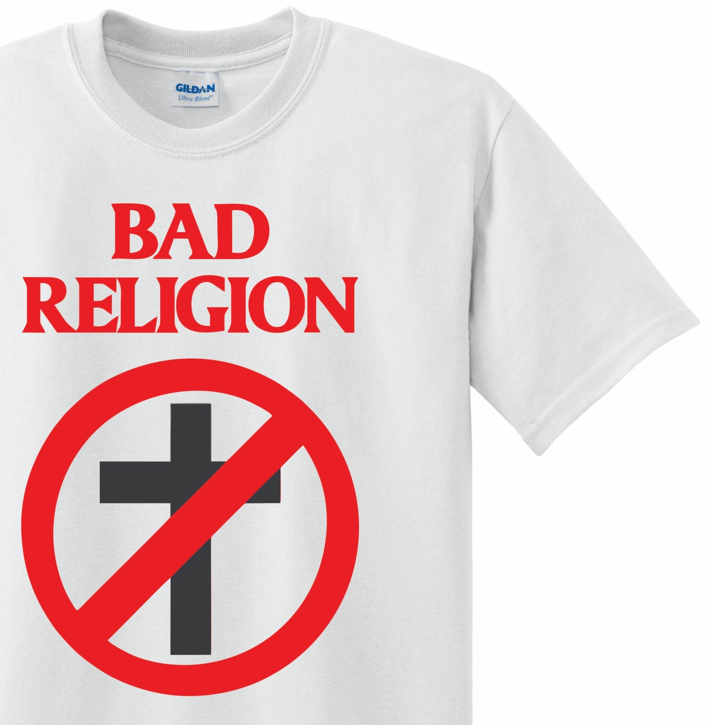 Radical Band Men's Shirts - Bad Religion (White) - MYSTYLEMYCLOTHING