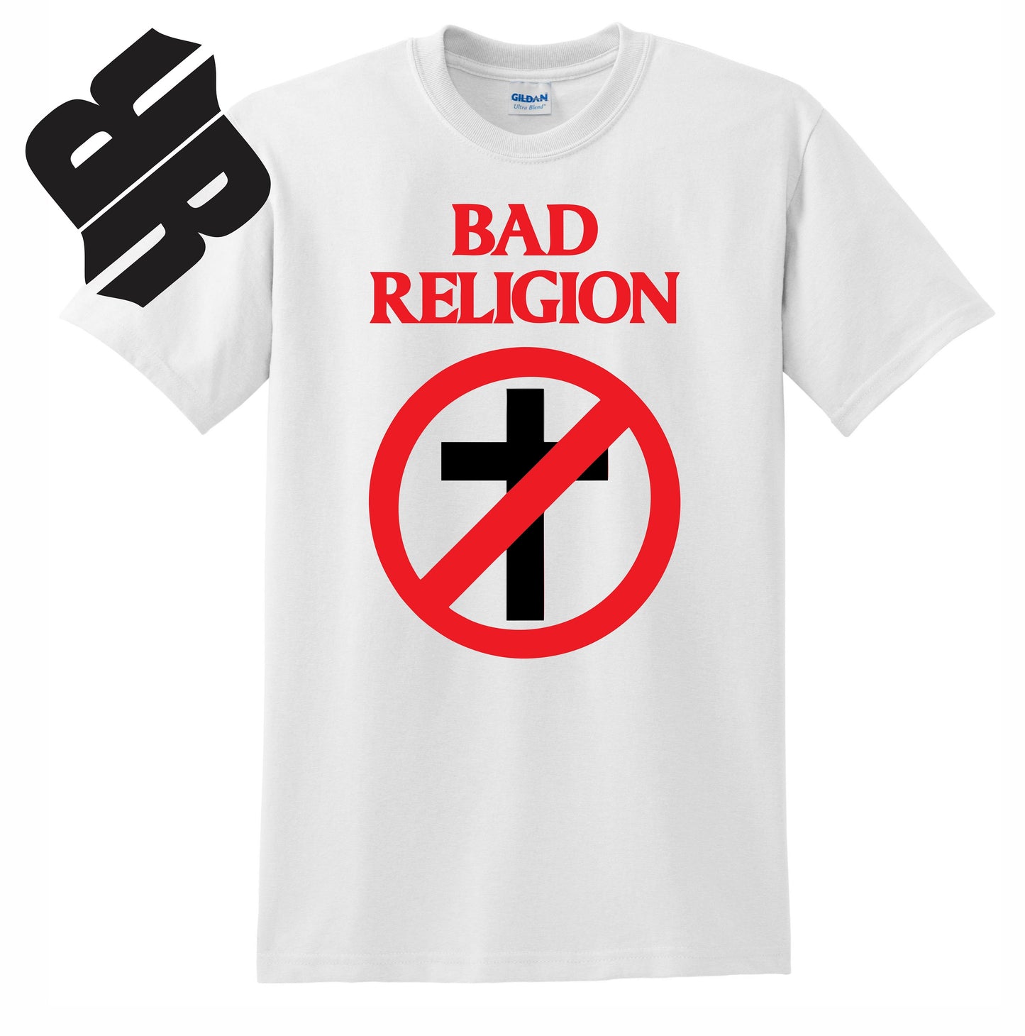 Radical Band Men's Shirts - Bad Religion (White) - MYSTYLEMYCLOTHING