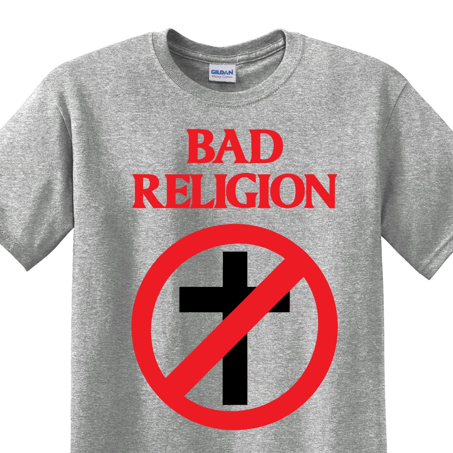 Radical Band Men's Shirts - Bad Religion (Gray) - MYSTYLEMYCLOTHING