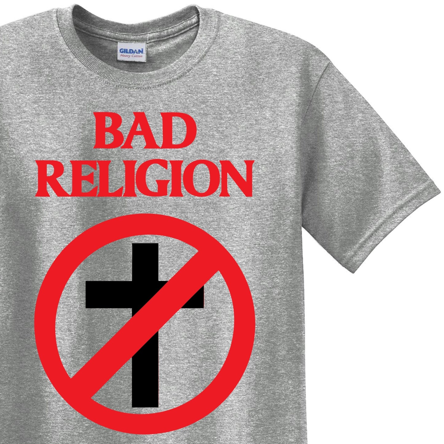 Radical Band Men's Shirts - Bad Religion (Gray) - MYSTYLEMYCLOTHING