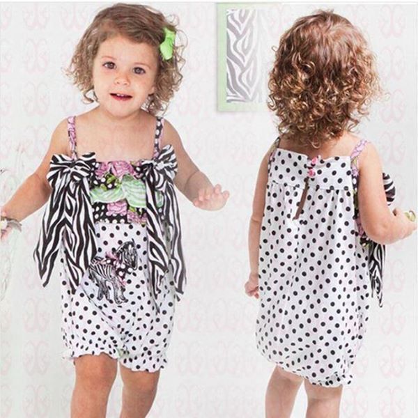 Baby Romper Zebra String Shoulder Romper - MYSTYLEMYCLOTHING