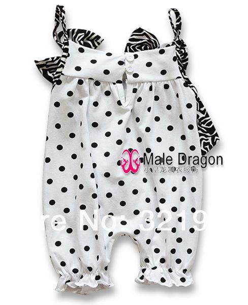 Baby Romper Zebra String Shoulder Romper - MYSTYLEMYCLOTHING