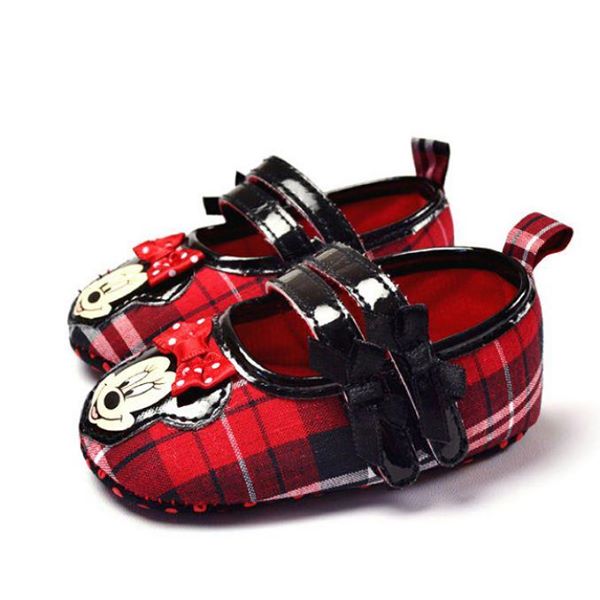 Baby Prewalker Anti-Skid Shoes - Minnie Mouse Red - MYSTYLEMYCLOTHING