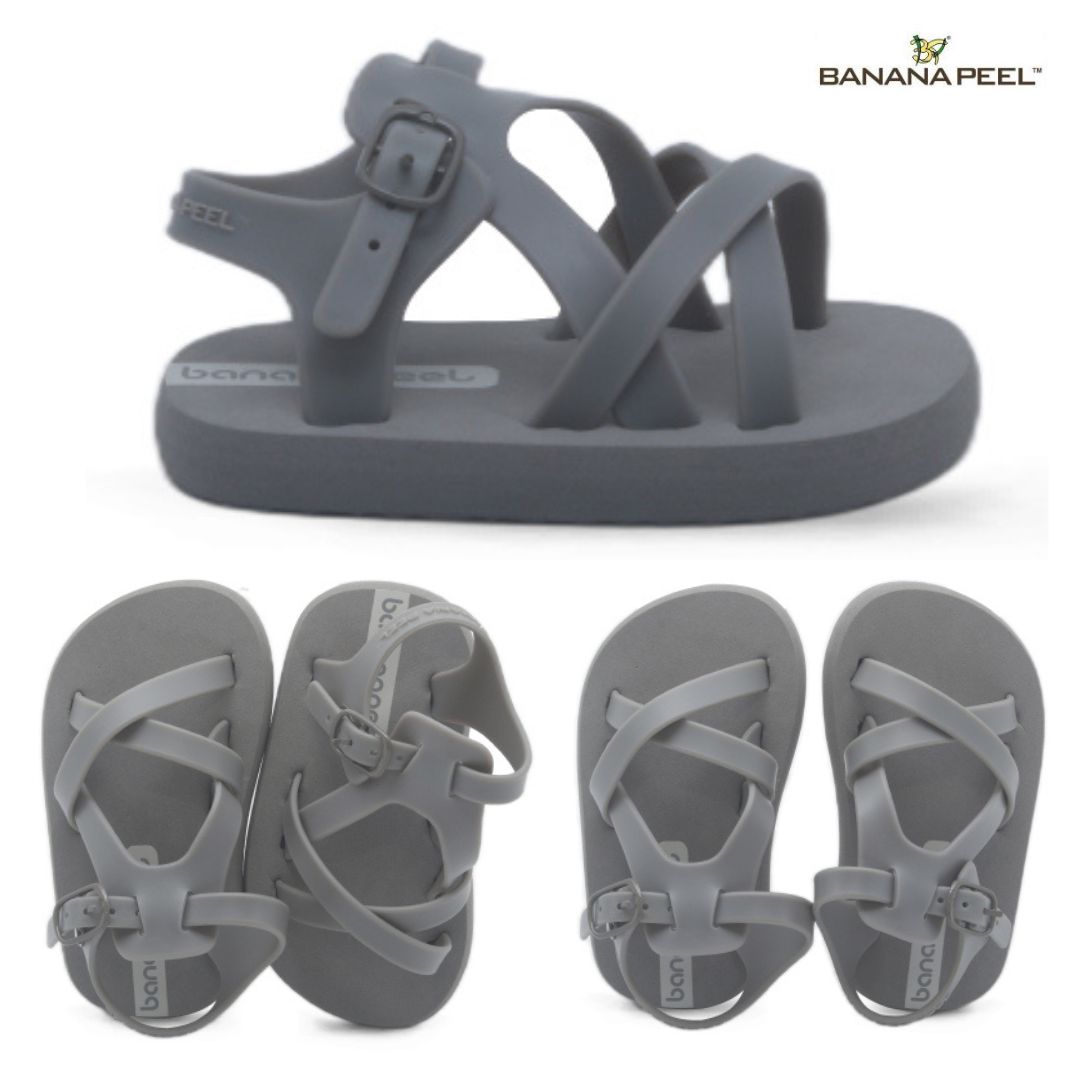 Banana Peel Slippers for Toddlers - DishyMoppet Night time Steel