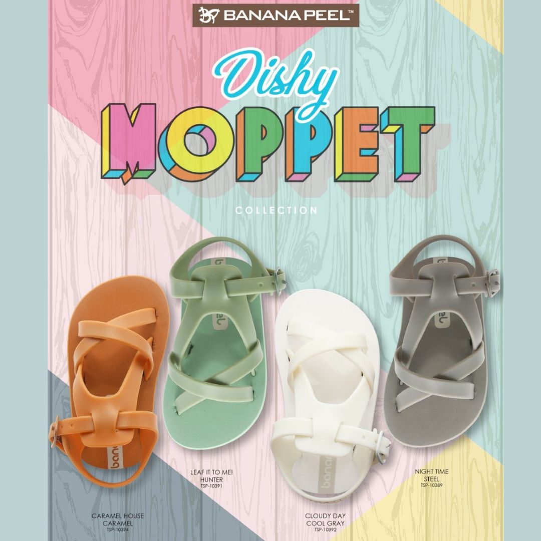 Banana Peel Slippers for Toddlers - DishyMoppet Cerulean