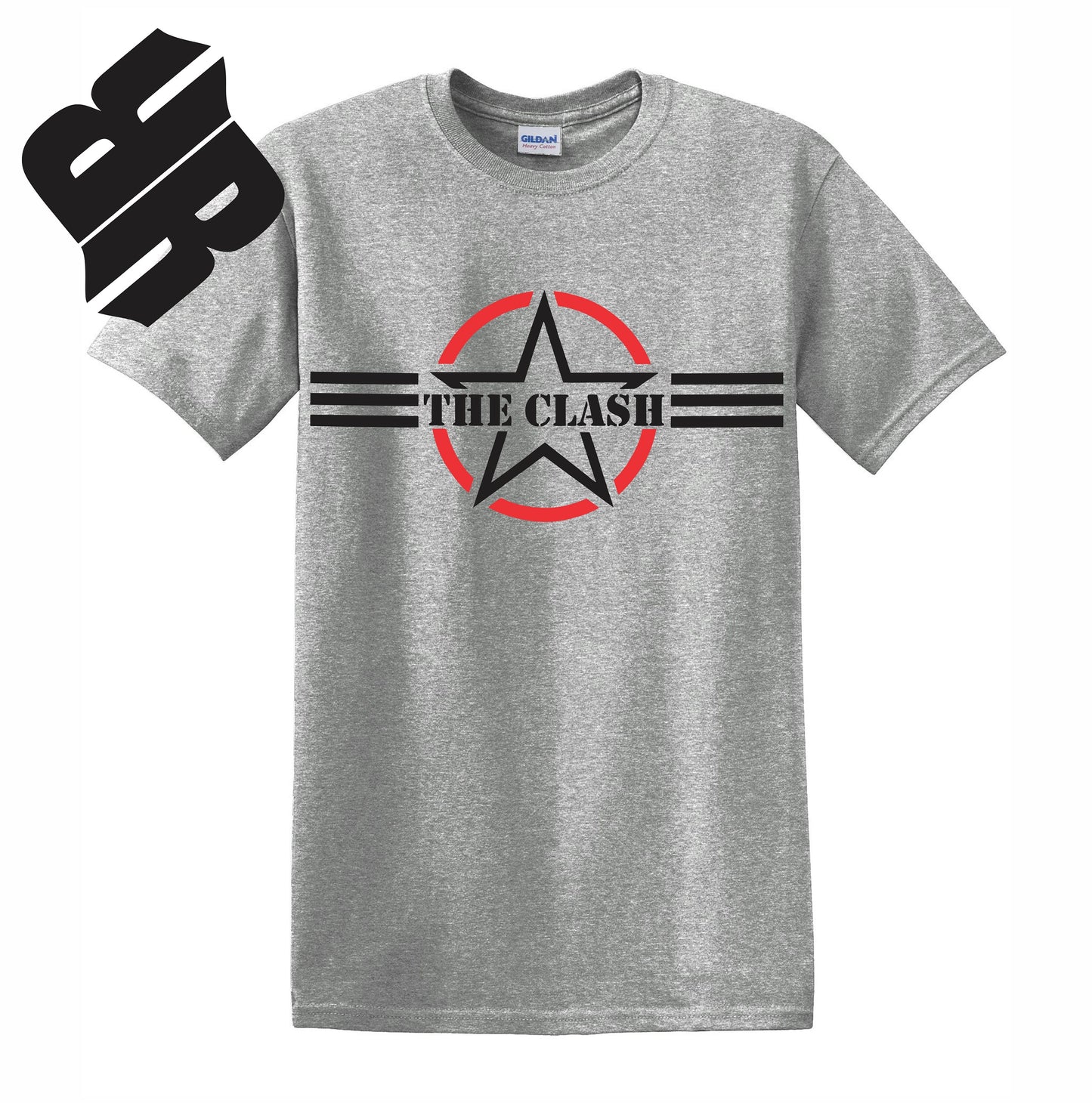 Radical Band Men's Shirts - The Clash (Gray) - MYSTYLEMYCLOTHING
