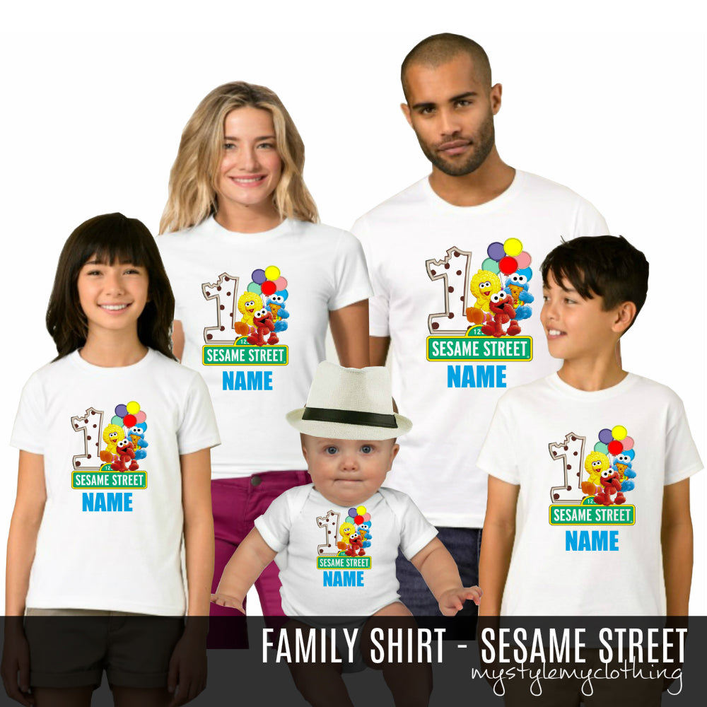 Family Set Shirt - Sesame Street - MYSTYLEMYCLOTHING