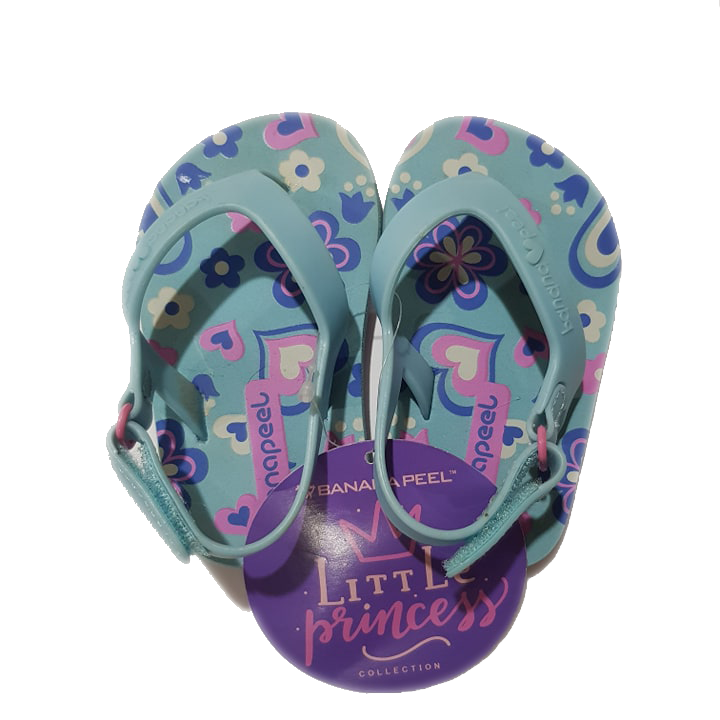 Banana Peel Slippers for Toddlers - Little Princess Set Chin Up Stone Blue - MYSTYLEMYCLOTHING