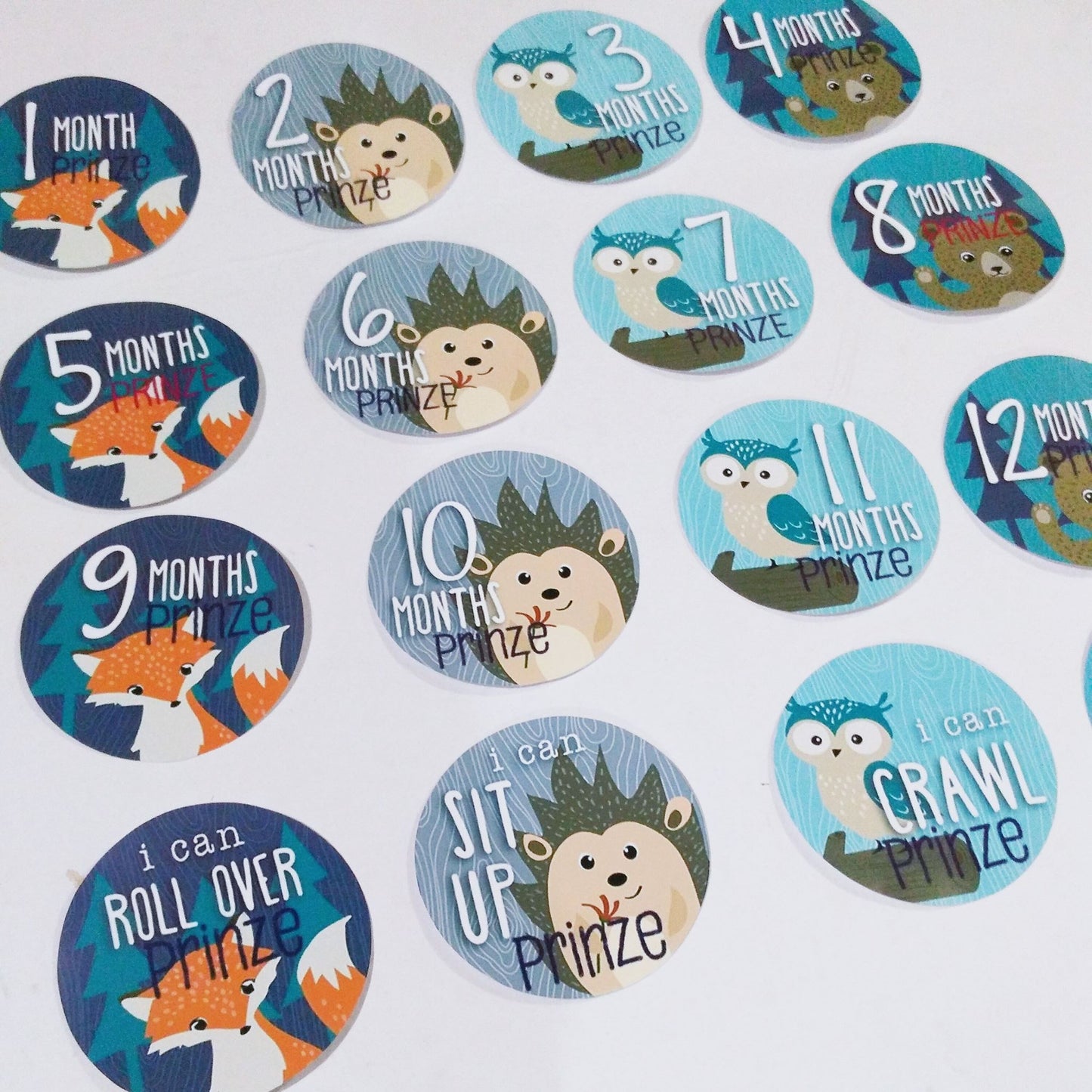 Baby Monthly Milestone Stickers - MYSTYLEMYCLOTHING