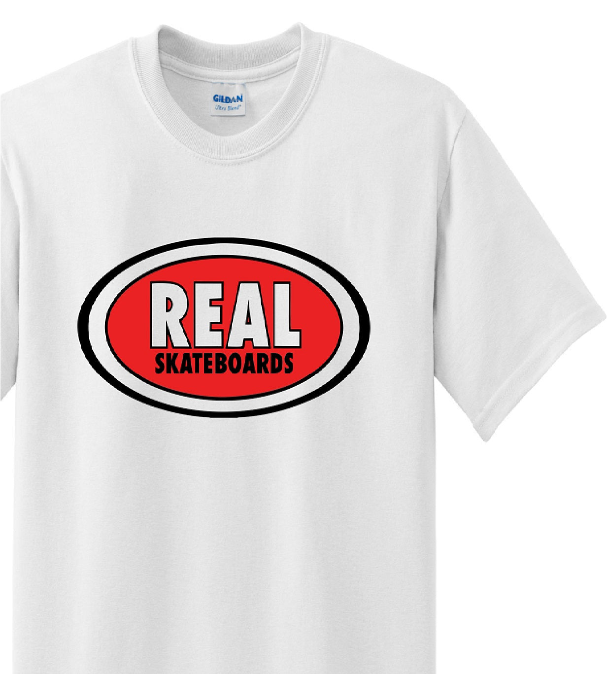 Skate Men's Shirt - Real Skate Board (White) - MYSTYLEMYCLOTHING