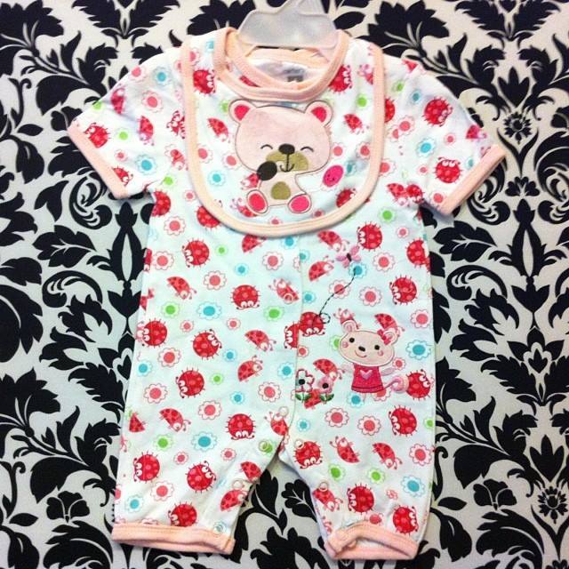 Baby Romper Carter's Set Romper with Bib 6 - MYSTYLEMYCLOTHING