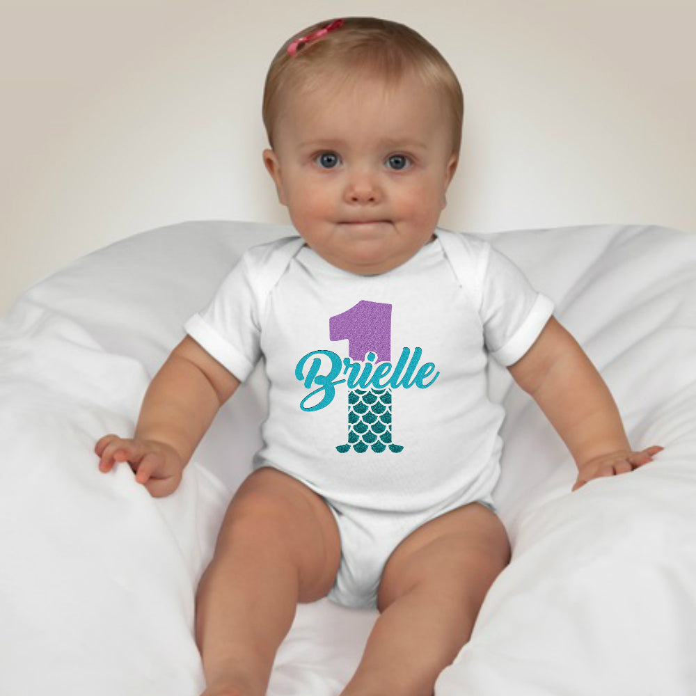 Custom Birthday Family Set Shirt - Mermaid - MYSTYLEMYCLOTHING
