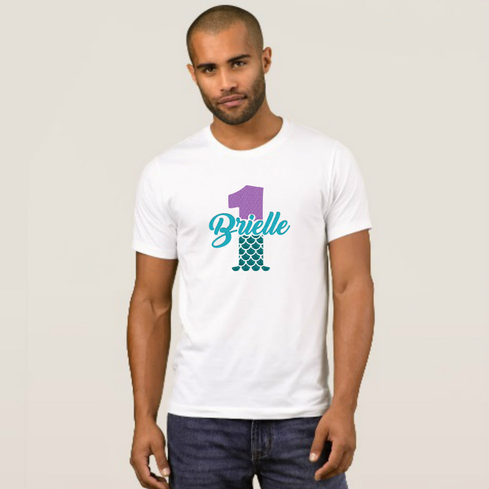 Custom Birthday Family Set Shirt - Mermaid - MYSTYLEMYCLOTHING