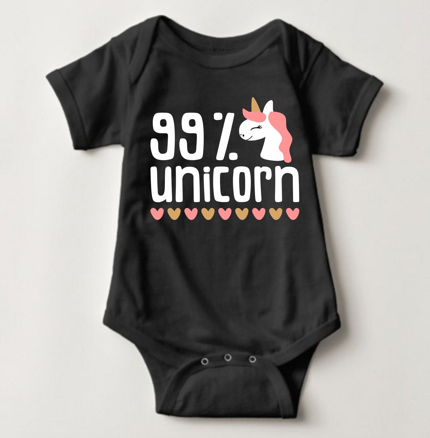 Baby Statement Onesies - 99% Unicorn - MYSTYLEMYCLOTHING