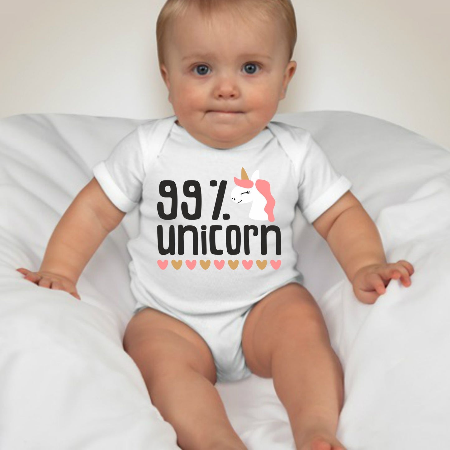Baby Statement Onesies - 99% Unicorn - MYSTYLEMYCLOTHING