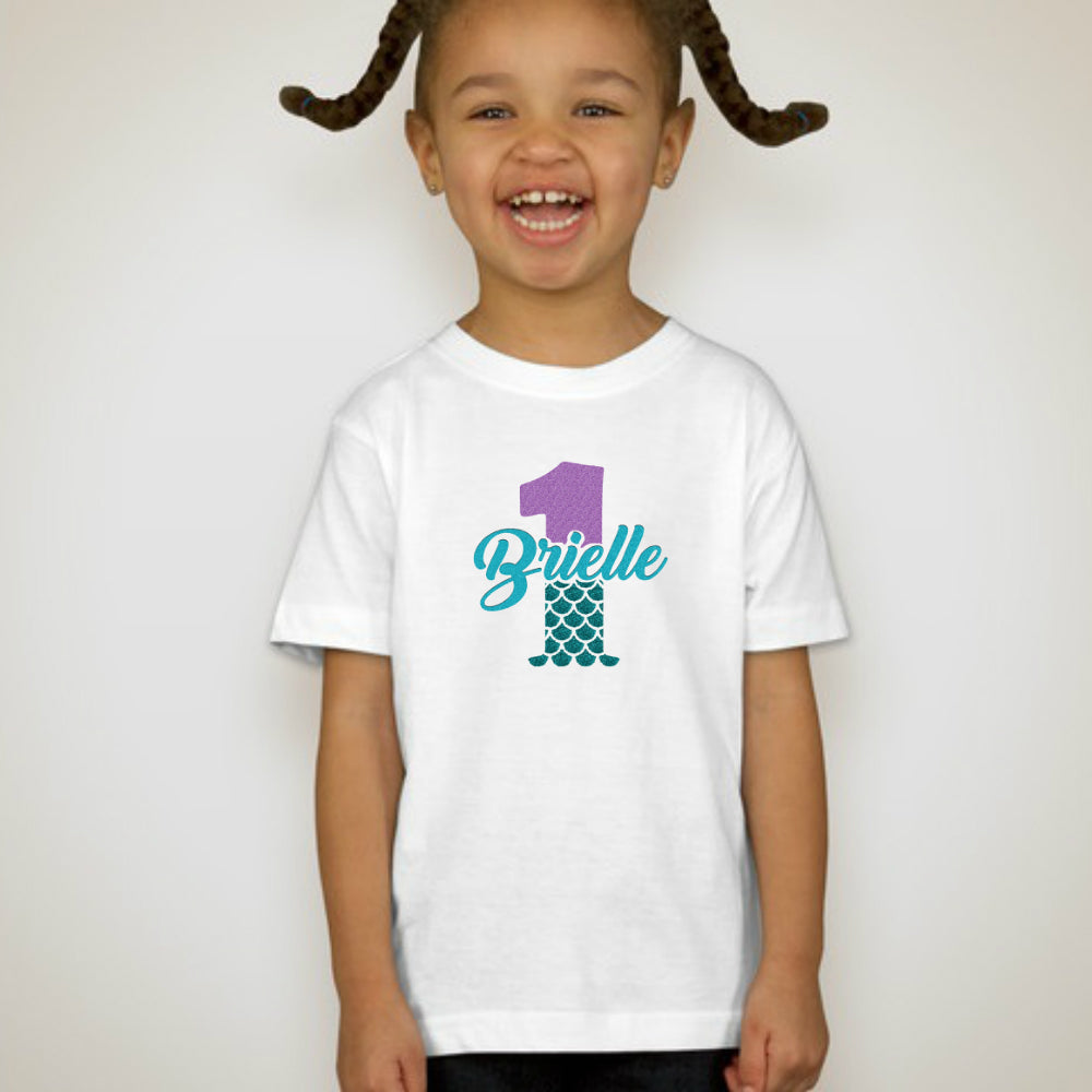 Custom Birthday Family Set Shirt - Mermaid - MYSTYLEMYCLOTHING