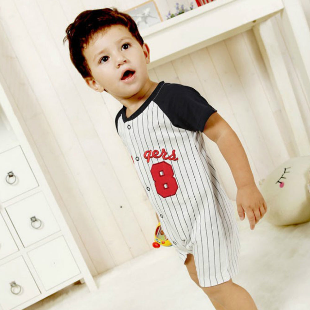 Baby Romper Slugger 28 Baseball League Romper - MYSTYLEMYCLOTHING
