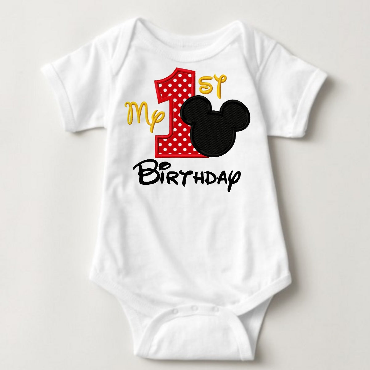 My 1st Birthday - Mickey Mouse MYSTYLEMYCLOTHING My 1st Birthday - Mickey Mouse MYSTYLEMYCLOTHING