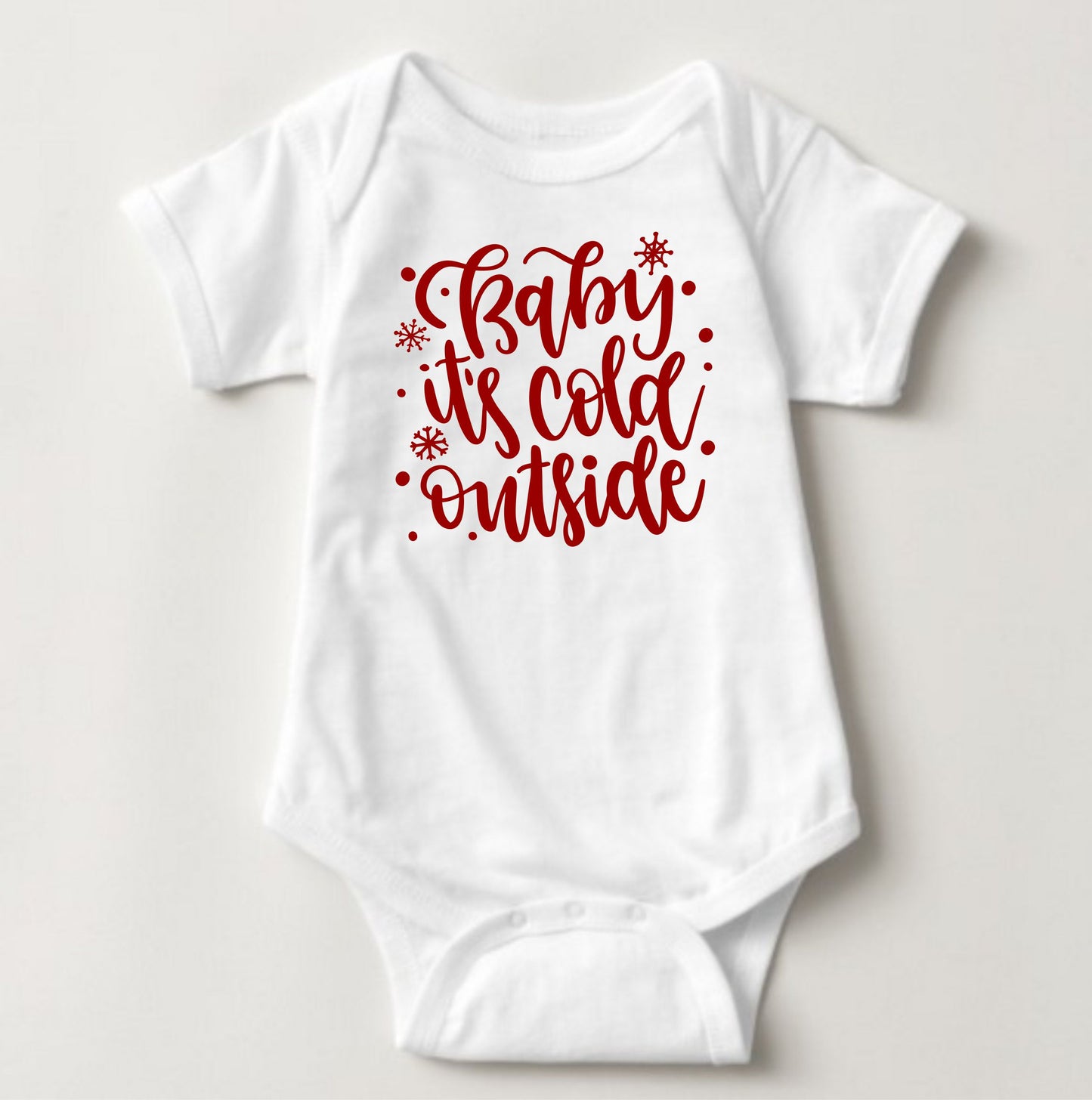 Baby Christmas Holiday Onesies - Its Cold Outside