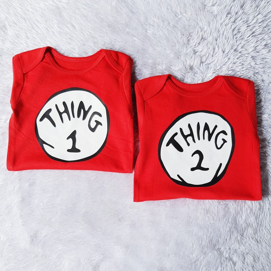 Dr Suess Thing 1 and Thing 2 Rompers - MYSTYLEMYCLOTHING