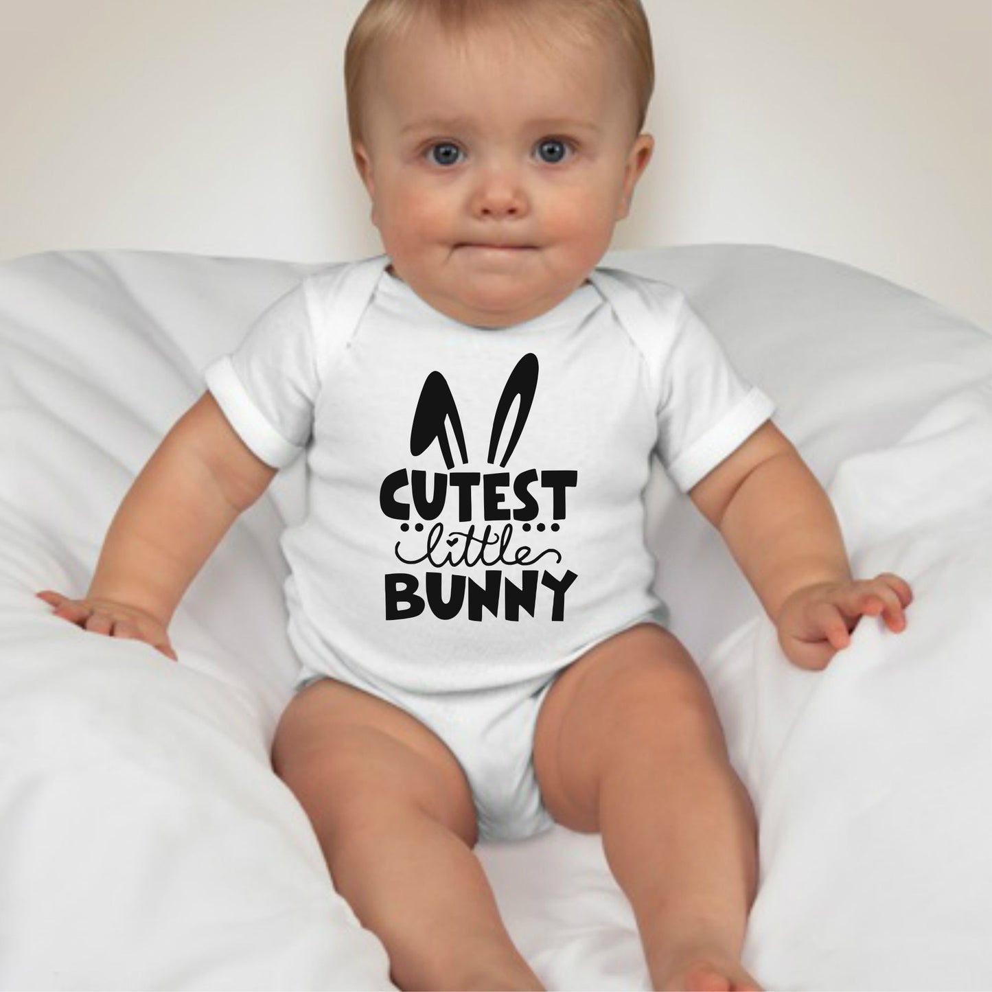 Baby Statement Onesies - Cutest Little Bunny