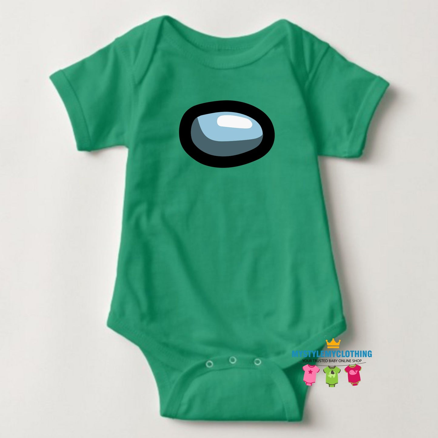 Baby Character Among Us Onesies - Green - MYSTYLEMYCLOTHING