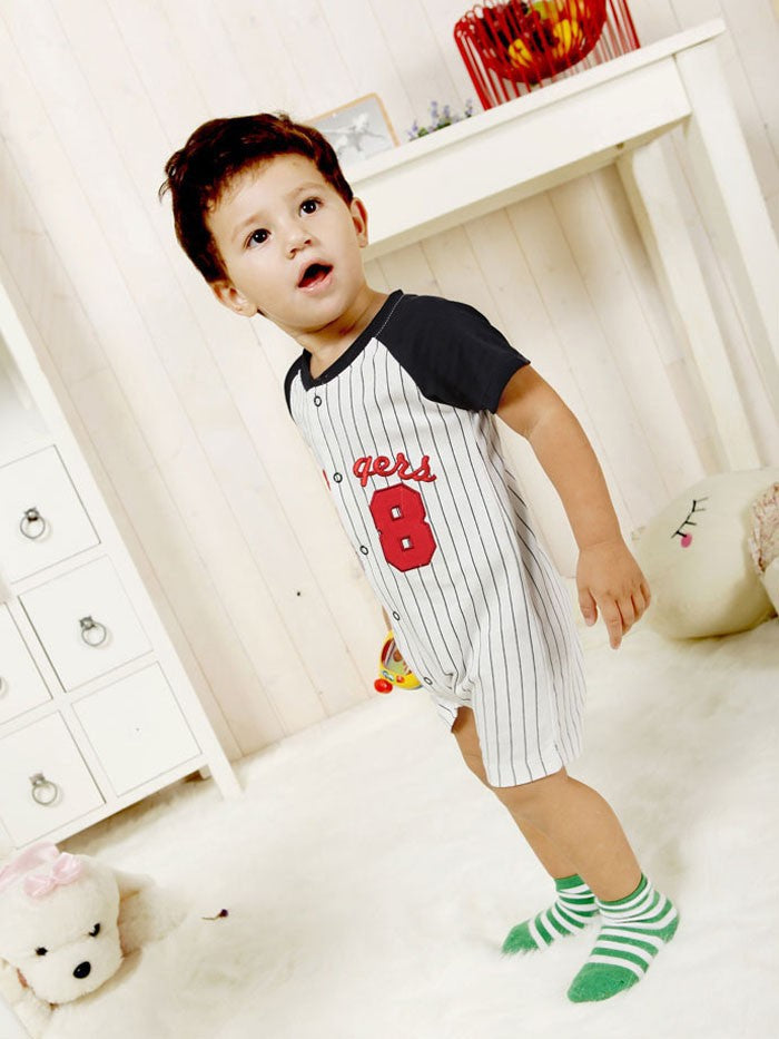 Baby Romper Slugger 28 Baseball League Romper - MYSTYLEMYCLOTHING