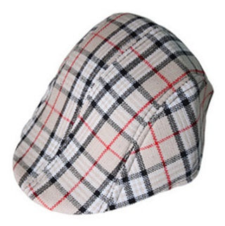 Kids Checkered Retro Boy Golf Beret, Flat Cap, Palos Hat - MYSTYLEMYCLOTHING