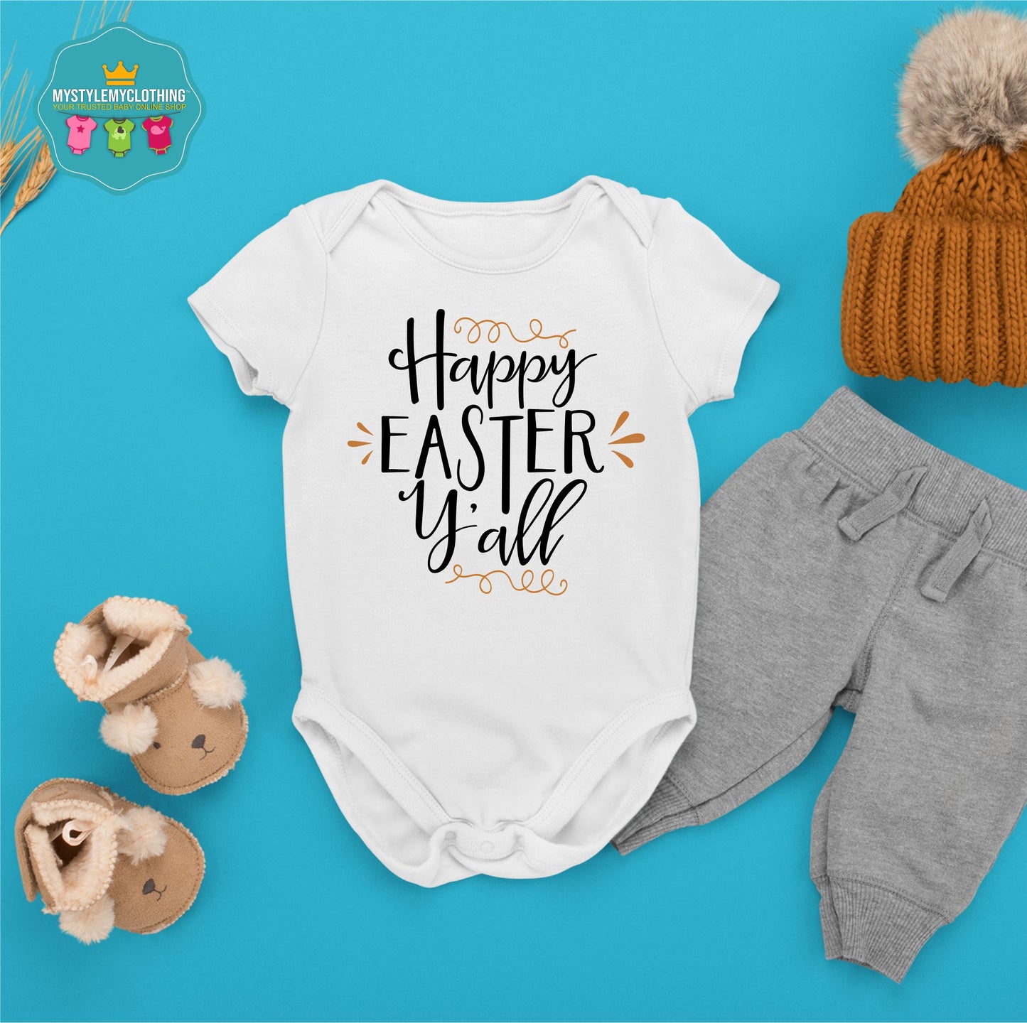 Baby Easter Onesies - Happy Easter Y'all