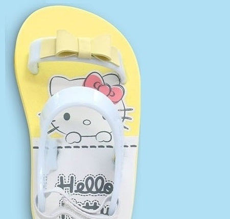 Banana Peel Slippers for Toddlers - Hello Kitty Set Good Night Kitty Yellow - MYSTYLEMYCLOTHING