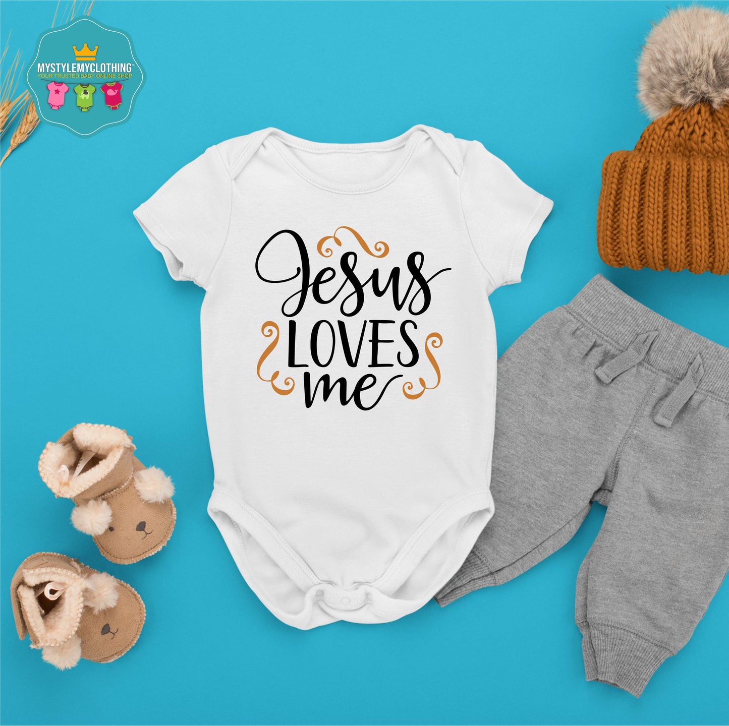 Baby Easter Onesies - Jesus Loves Me