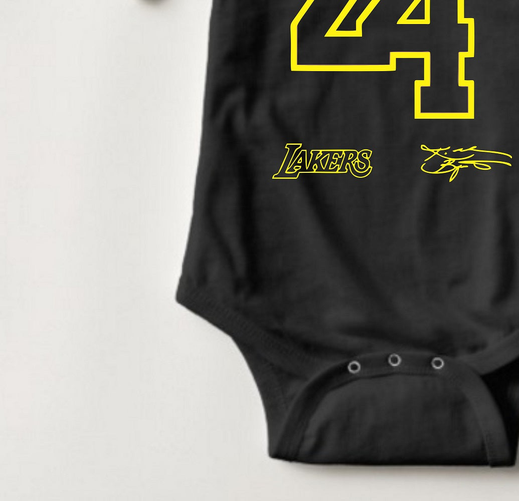 Baby Statement Onesies Kobe - Kobe 24 Black - MYSTYLEMYCLOTHING