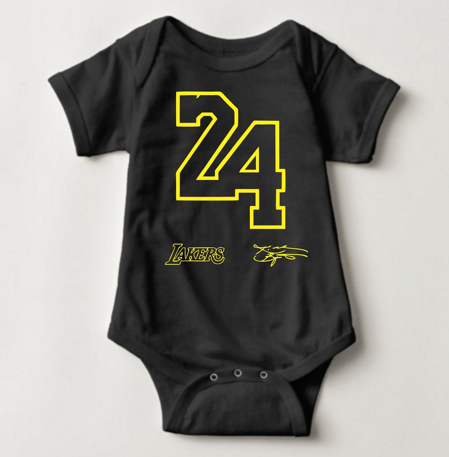 Baby Statement Onesies Kobe - Kobe 24 Black - MYSTYLEMYCLOTHING