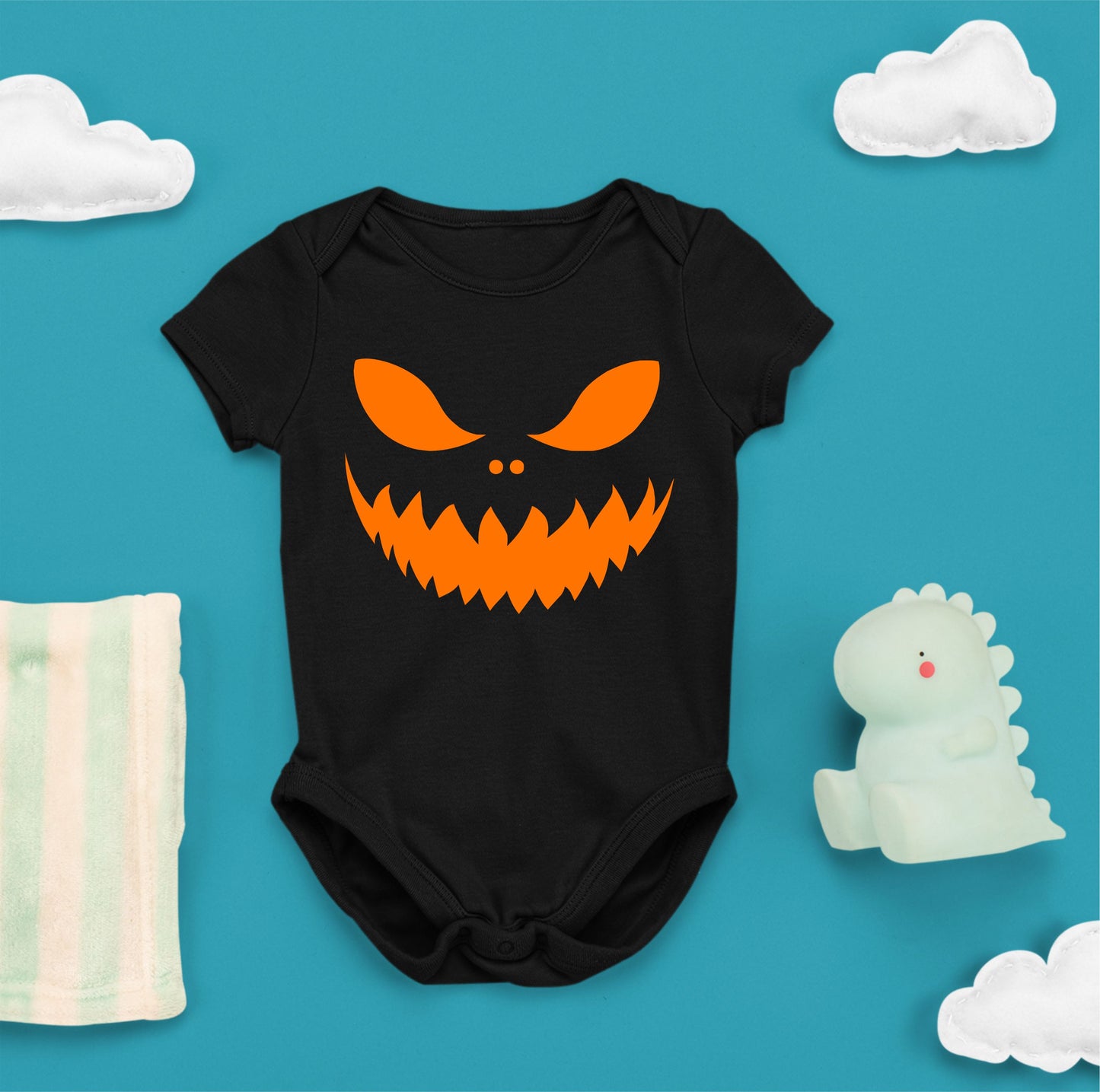 Baby Halloween Onesies - Monster Scary Face