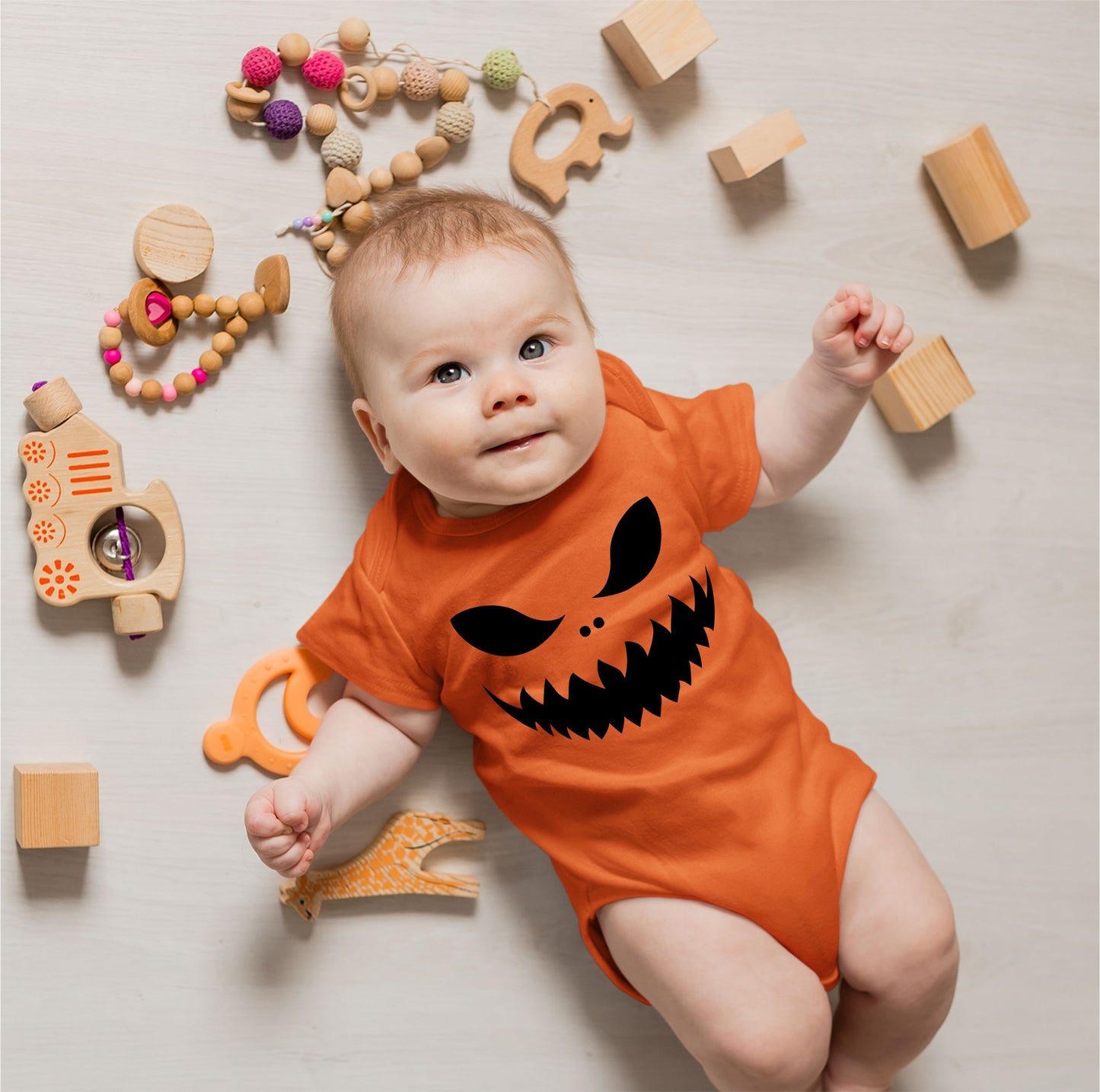 Baby Halloween Onesies - Monster Scary Face