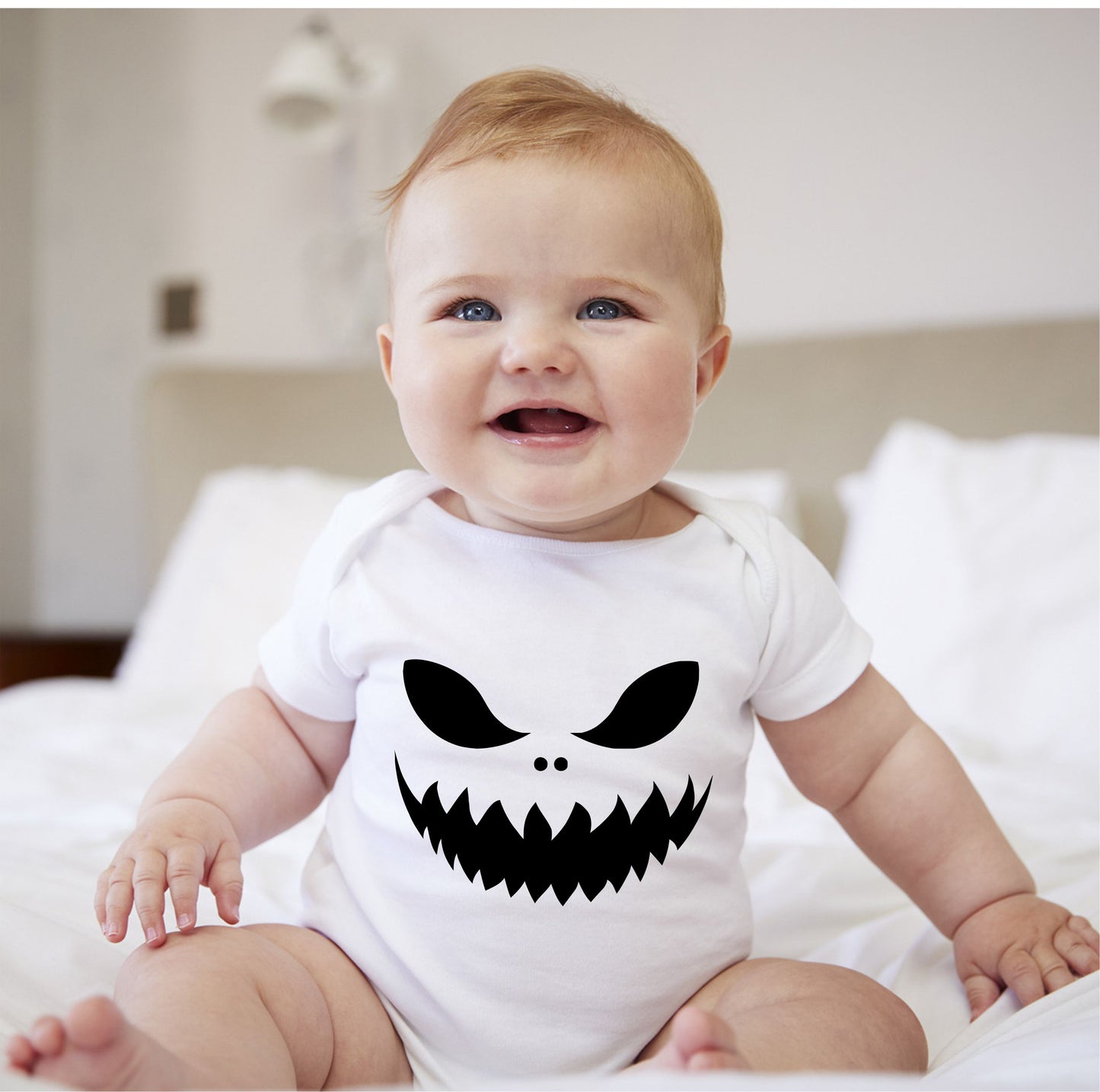 Baby Halloween Onesies - Monster Scary Face